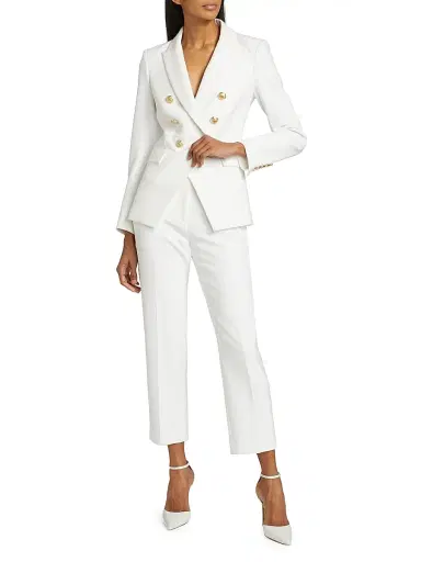 Veronica Beard Women's Miller Dickey Jacket - Off White Gold | Thumbnail 2 Veronica Beard Women's Miller Dickey Jacket - Off White Gold | Thumbnail 2