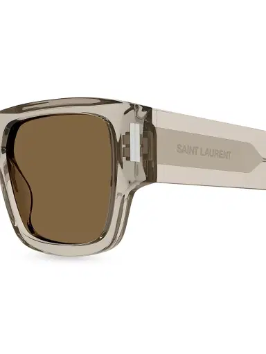 Saint Laurent Men's Naked Wirecore 55MM Square Sunglasses - Translucent Beige Brown | Thumbnail 2 Saint Laurent Men's Naked Wirecore 55MM Square Sunglasses - Translucent Beige Brown | Thumbnail 2