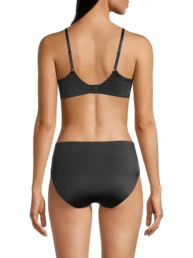 Le Mystere Women's Satin & Mesh Underwire Bra - Black - Size 38B | Thumbnail 5 Le Mystere Women's Satin & Mesh Underwire Bra - Black - Size 38B | Thumbnail 5