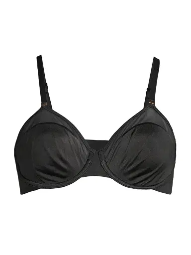 Le Mystere Women's Satin & Mesh Underwire Bra - Black - Size 38B | Thumbnail 1 Le Mystere Women's Satin & Mesh Underwire Bra - Black - Size 38B | Thumbnail 1