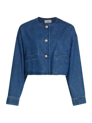 XÍRENA Women's Paley Cropped Denim Jacket | Thumbnail 1 XÍRENA Women's Paley Cropped Denim Jacket | Thumbnail 1