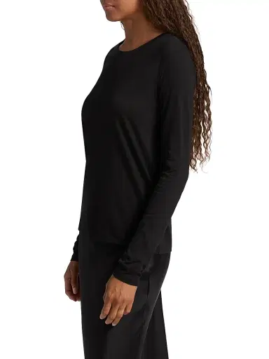 Vince Women's Jersey Boatneck Long-Sleeve T-Shirt | Thumbnail 4 Vince Women's Jersey Boatneck Long-Sleeve T-Shirt | Thumbnail 4