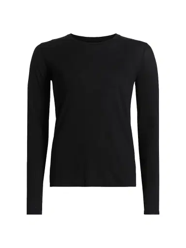 Vince Women's Jersey Boatneck Long-Sleeve T-Shirt | Thumbnail 1 Vince Women's Jersey Boatneck Long-Sleeve T-Shirt | Thumbnail 1