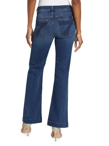 7 For All Mankind Women's Dojo Signature Wide-Leg Jeans - Medium Melrose - Size 32 | Thumbnail 5 7 For All Mankind Women's Dojo Signature Wide-Leg Jeans - Medium Melrose - Size 32 | Thumbnail 5