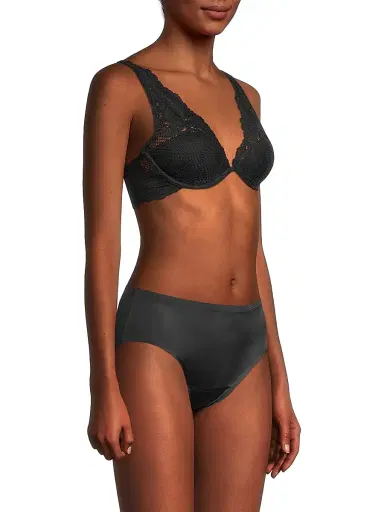 Le Mystere Women's Allure Lace Demi Bra - Black - Size 32C | Thumbnail 4 Le Mystere Women's Allure Lace Demi Bra - Black - Size 32C | Thumbnail 4