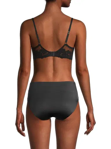 Le Mystere Women's Allure Lace Demi Bra - Black - Size 32C | Thumbnail 5 Le Mystere Women's Allure Lace Demi Bra - Black - Size 32C | Thumbnail 5