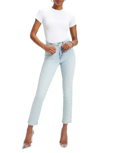 Good American Women's Sculpting Tee Bodysuit - White | Thumbnail 2 Good American Women's Sculpting Tee Bodysuit - White | Thumbnail 2