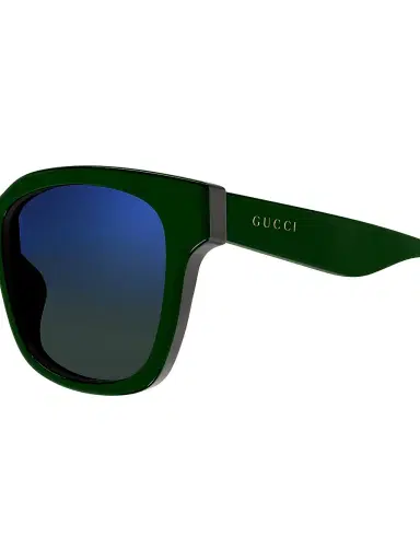 Gucci Men's Aspen 55MM Square Sunglasses - Dark Green Blue Mirror | Thumbnail 3 Gucci Men's Aspen 55MM Square Sunglasses - Dark Green Blue Mirror | Thumbnail 3