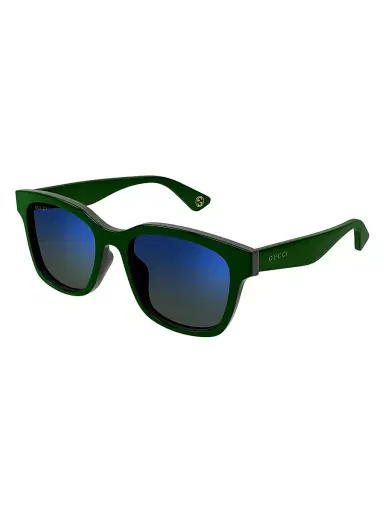 Gucci Men's Aspen 55MM Square Sunglasses - Dark Green Blue Mirror | Thumbnail 1 Gucci Men's Aspen 55MM Square Sunglasses - Dark Green Blue Mirror | Thumbnail 1