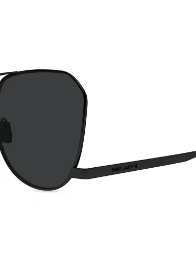 Saint Laurent Men's Fashion Icons 61MM Pilot Sunglasses - Black Dark Grey | Thumbnail 2 Saint Laurent Men's Fashion Icons 61MM Pilot Sunglasses - Black Dark Grey | Thumbnail 2