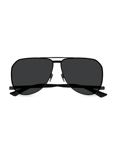 Saint Laurent Men's Fashion Icons 61MM Pilot Sunglasses - Black Dark Grey | Thumbnail 3 Saint Laurent Men's Fashion Icons 61MM Pilot Sunglasses - Black Dark Grey | Thumbnail 3