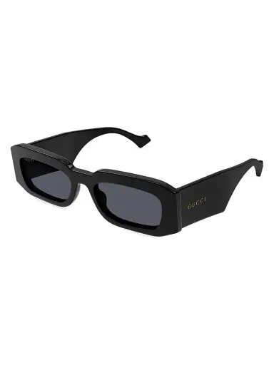 Gucci Men's Generation Rectangular Recycled Acetate Sunglasses | Thumbnail 1 Gucci Men's Generation Rectangular Recycled Acetate Sunglasses | Thumbnail 1