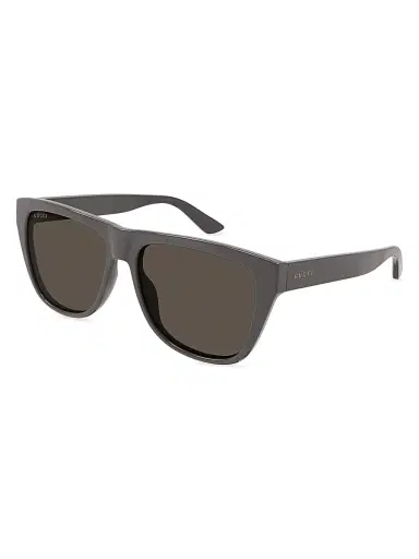 Gucci Men's Minimal Navigator Injection Sunglasses - Grey | Thumbnail 1 Gucci Men's Minimal Navigator Injection Sunglasses - Grey | Thumbnail 1