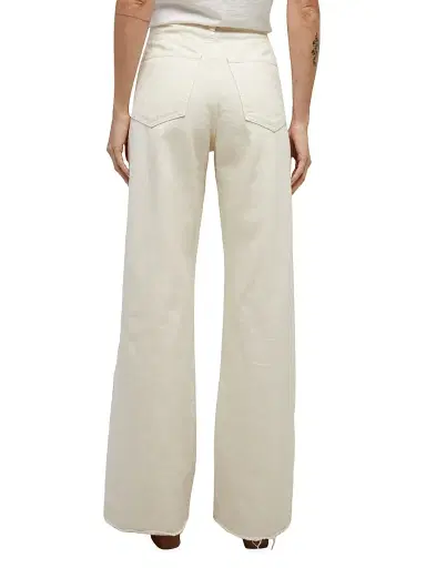 Veronica Beard Women's Taylor High-Rise Wide-Leg Jeans - Ecru - Size 32 | Thumbnail 5 Veronica Beard Women's Taylor High-Rise Wide-Leg Jeans - Ecru - Size 32 | Thumbnail 5