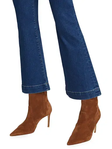 Veronica Beard Women's Carson High-Rise Crop Flare Jeans - Bright Blue - Size 32 | Thumbnail 6 Veronica Beard Women's Carson High-Rise Crop Flare Jeans - Bright Blue - Size 32 | Thumbnail 6
