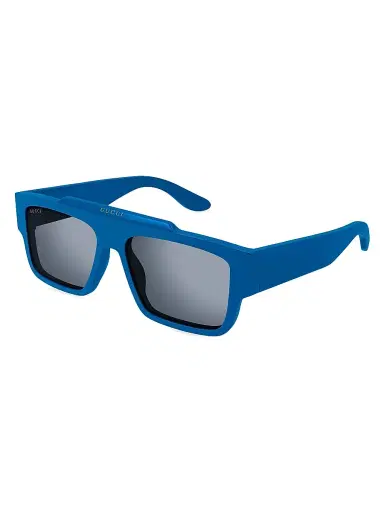 Gucci Men's Faceted Specs Squared Recycled Acetate Sunglasses | Thumbnail 1 Gucci Men's Faceted Specs Squared Recycled Acetate Sunglasses | Thumbnail 1