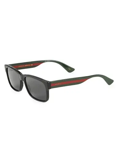 Gucci Men's 58MM Square Sunglasses - Black | Thumbnail 1 Gucci Men's 58MM Square Sunglasses - Black | Thumbnail 1