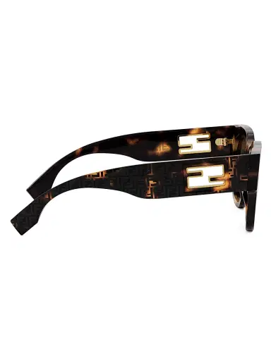 Fendi Women's Baguette 53MM Round Sunglasses - Brown Havana | Thumbnail 7 Fendi Women's Baguette 53MM Round Sunglasses - Brown Havana | Thumbnail 7