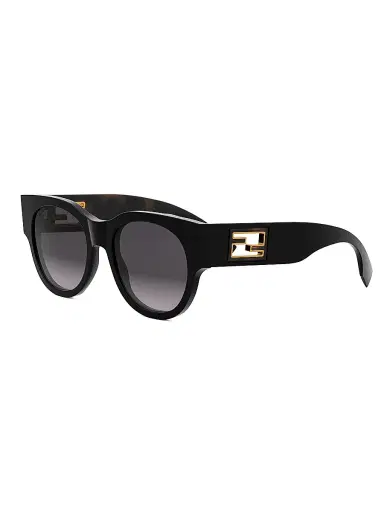 Fendi Women's Baguette 53MM Round Sunglasses - Brown Havana | Thumbnail 9 Fendi Women's Baguette 53MM Round Sunglasses - Brown Havana | Thumbnail 9