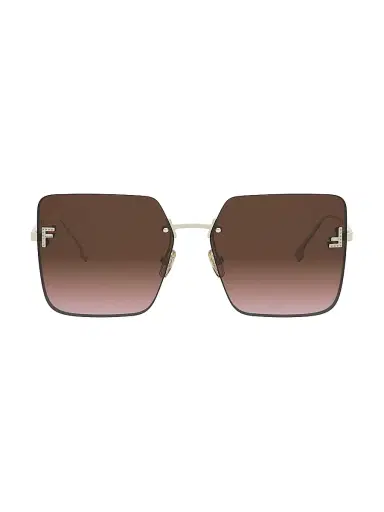 Fendi Women's First Crystal 59MM Oversized Sunglasses - Gold And Gradient Bordeaux | Thumbnail 2 Fendi Women's First Crystal 59MM Oversized Sunglasses - Gold And Gradient Bordeaux | Thumbnail 2