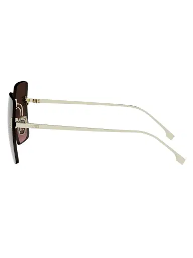 Fendi Women's First Crystal 59MM Oversized Sunglasses - Gold And Gradient Bordeaux | Thumbnail 3 Fendi Women's First Crystal 59MM Oversized Sunglasses - Gold And Gradient Bordeaux | Thumbnail 3