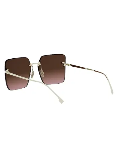 Fendi Women's First Crystal 59MM Oversized Sunglasses - Gold And Gradient Bordeaux | Thumbnail 4 Fendi Women's First Crystal 59MM Oversized Sunglasses - Gold And Gradient Bordeaux | Thumbnail 4
