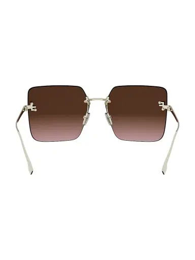 Fendi Women's First Crystal 59MM Oversized Sunglasses - Gold And Gradient Bordeaux | Thumbnail 5 Fendi Women's First Crystal 59MM Oversized Sunglasses - Gold And Gradient Bordeaux | Thumbnail 5