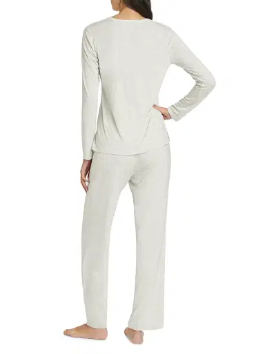 Natori Women's Feathers Elements 2-Piece Jersey Crop Lounge Set | Thumbnail 5 Natori Women's Feathers Elements 2-Piece Jersey Crop Lounge Set | Thumbnail 5