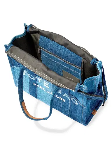 Marc Jacobs Women's The Denim Large Tote Bag - Blue Denim | Thumbnail 2 Marc Jacobs Women's The Denim Large Tote Bag - Blue Denim | Thumbnail 2