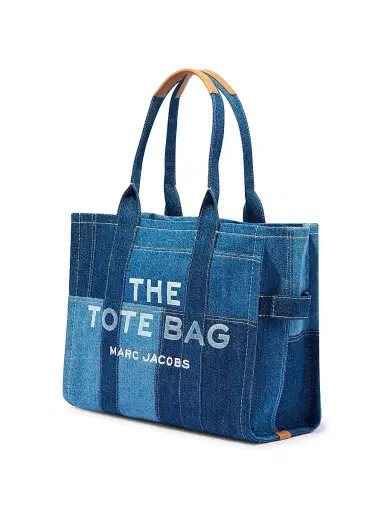 Marc Jacobs Women's The Denim Large Tote Bag - Blue Denim | Thumbnail 3 Marc Jacobs Women's The Denim Large Tote Bag - Blue Denim | Thumbnail 3