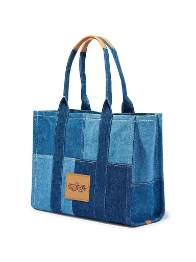 Marc Jacobs Women's The Denim Large Tote Bag - Blue Denim | Thumbnail 4 Marc Jacobs Women's The Denim Large Tote Bag - Blue Denim | Thumbnail 4