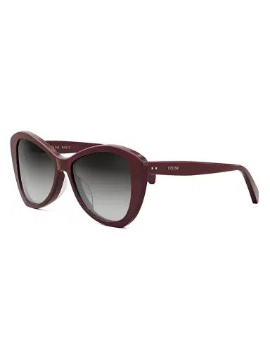 CELINE Women's Thin 55MM Butterfly Sunglasses - Bordeaux | Thumbnail 2 CELINE Women's Thin 55MM Butterfly Sunglasses - Bordeaux | Thumbnail 2
