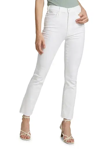 Mother Women's The Hustler Ankle Frayed Jeans - Fair - Size 32 | Thumbnail 3 Mother Women's The Hustler Ankle Frayed Jeans - Fair - Size 32 | Thumbnail 3