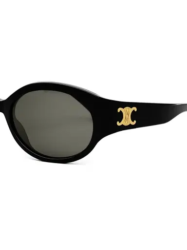 Celine Women's Triomphe 62MM Oval Sunglasses - Black | Thumbnail 3 Celine Women's Triomphe 62MM Oval Sunglasses - Black | Thumbnail 3