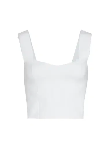 A.L.C. Women's Jordana Knit Crop Top - White | Thumbnail 1 A.L.C. Women's Jordana Knit Crop Top - White | Thumbnail 1
