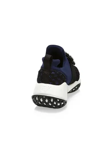Roger Vivier Women's Viv Run Strass Buckle Sneakers - Beige | Thumbnail 9 Roger Vivier Women's Viv Run Strass Buckle Sneakers - Beige | Thumbnail 9