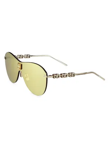 Givenchy Women's Mirrored Shield Sunglasses - Gold | Thumbnail 2 Givenchy Women's Mirrored Shield Sunglasses - Gold | Thumbnail 2