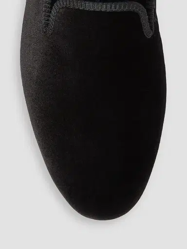 Polo Ralph Lauren Men's Paxton Velvet Slippers | Thumbnail 4 Polo Ralph Lauren Men's Paxton Velvet Slippers | Thumbnail 4