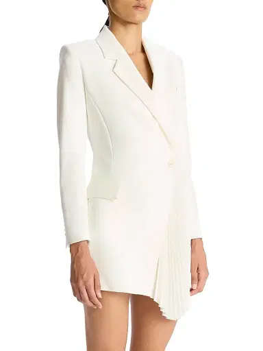 A.L.C. Women's Juliet Pleated Blazer Minidress - Daikon | Thumbnail 3 A.L.C. Women's Juliet Pleated Blazer Minidress - Daikon | Thumbnail 3