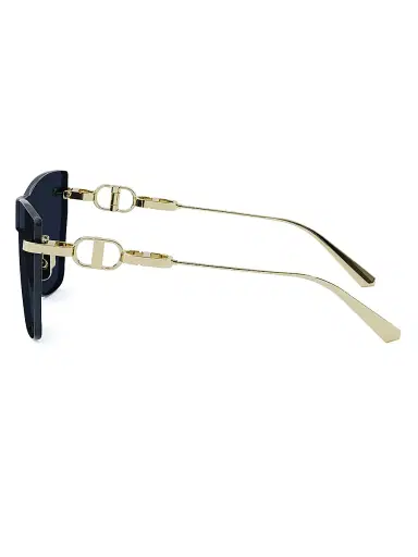 Dior Women's CD Chain M3U 143MM Butterfly Sunglasses - Dark Blue Gold | Thumbnail 3 Dior Women's CD Chain M3U 143MM Butterfly Sunglasses - Dark Blue Gold | Thumbnail 3