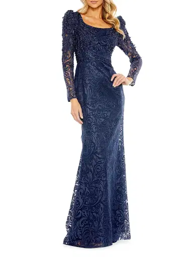 Mac Duggal Women's Appliqué Mermaid Gown | Thumbnail 1 Mac Duggal Women's Appliqué Mermaid Gown | Thumbnail 1