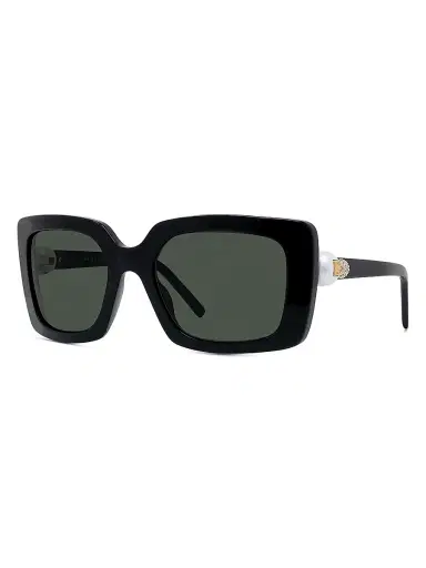Givenchy Women's Pearl 54MM Square Sunglasses - Shiny Black Light Green | Thumbnail 2 Givenchy Women's Pearl 54MM Square Sunglasses - Shiny Black Light Green | Thumbnail 2