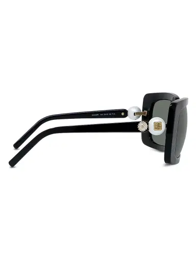 Givenchy Women's Pearl 54MM Square Sunglasses - Shiny Black Light Green | Thumbnail 7 Givenchy Women's Pearl 54MM Square Sunglasses - Shiny Black Light Green | Thumbnail 7