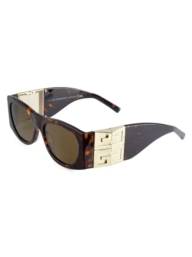 Givenchy Women's 4G 56MM Rectangular Sunglasses - Dark Havana | Thumbnail 2 Givenchy Women's 4G 56MM Rectangular Sunglasses - Dark Havana | Thumbnail 2