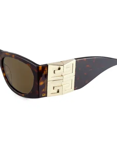 Givenchy Women's 4G 56MM Rectangular Sunglasses - Dark Havana | Thumbnail 3 Givenchy Women's 4G 56MM Rectangular Sunglasses - Dark Havana | Thumbnail 3