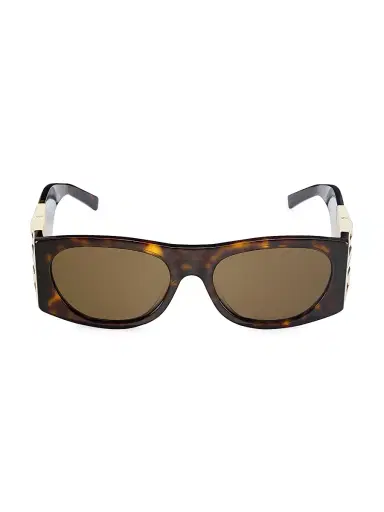 Givenchy Women's 4G 56MM Rectangular Sunglasses - Dark Havana | Thumbnail 1 Givenchy Women's 4G 56MM Rectangular Sunglasses - Dark Havana | Thumbnail 1