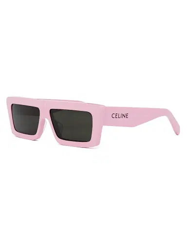 CELINE Women's Monochrome 57MM Rectangle Sunglasses - Shiny Pink | Thumbnail 2 CELINE Women's Monochrome 57MM Rectangle Sunglasses - Shiny Pink | Thumbnail 2