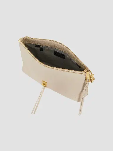 Rebecca Minkoff Women's Darren Leather Shoulder Bag - Stone | Thumbnail 3 Rebecca Minkoff Women's Darren Leather Shoulder Bag - Stone | Thumbnail 3
