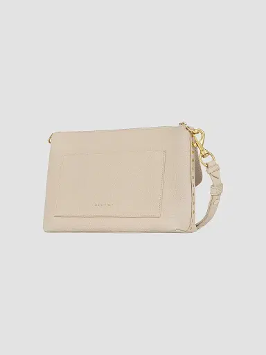 Rebecca Minkoff Women's Darren Leather Shoulder Bag - Stone | Thumbnail 4 Rebecca Minkoff Women's Darren Leather Shoulder Bag - Stone | Thumbnail 4