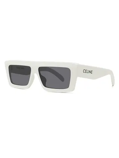 CELINE Women's 57MM Rectangular Sunglasses - White | Thumbnail 2 CELINE Women's 57MM Rectangular Sunglasses - White | Thumbnail 2